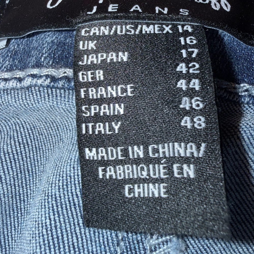 Joseph Ribkoff wide leg Jeans  Size 14 - Picture 5 of 5